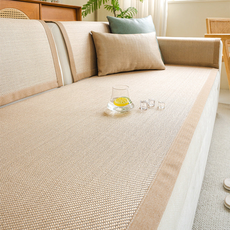 Rattan Woven Sofa Cover - Textured Seat Pad