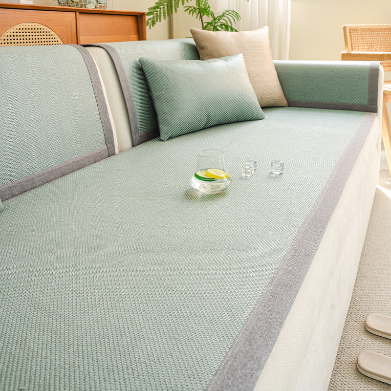 Rattan Woven Sofa Cover - Textured Seat Pad