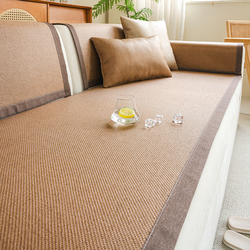 Rattan Woven Sofa Cover - Textured Seat Pad