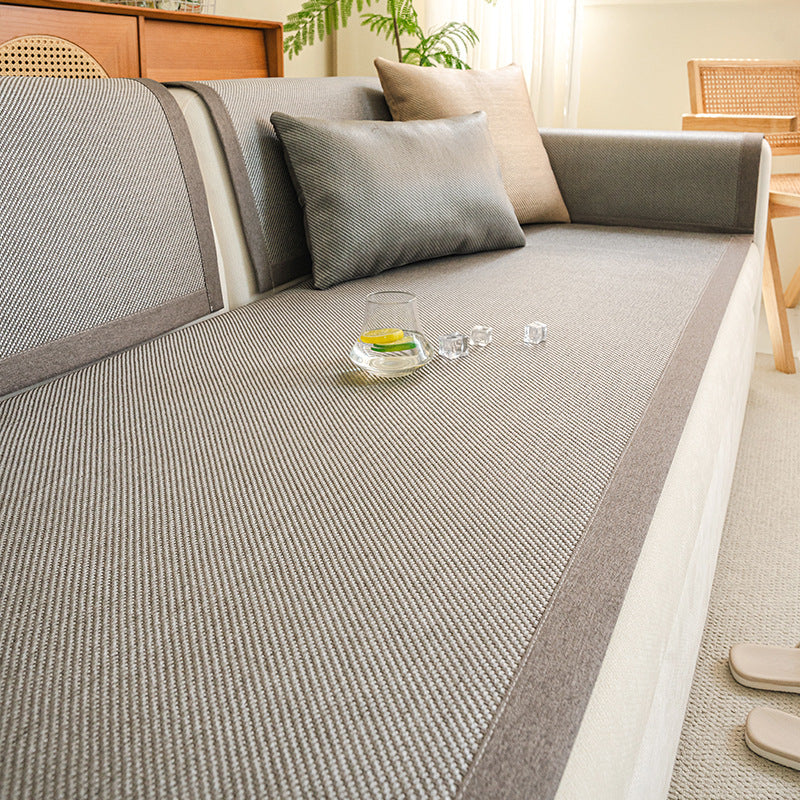 Rattan Woven Sofa Cover - Textured Seat Pad