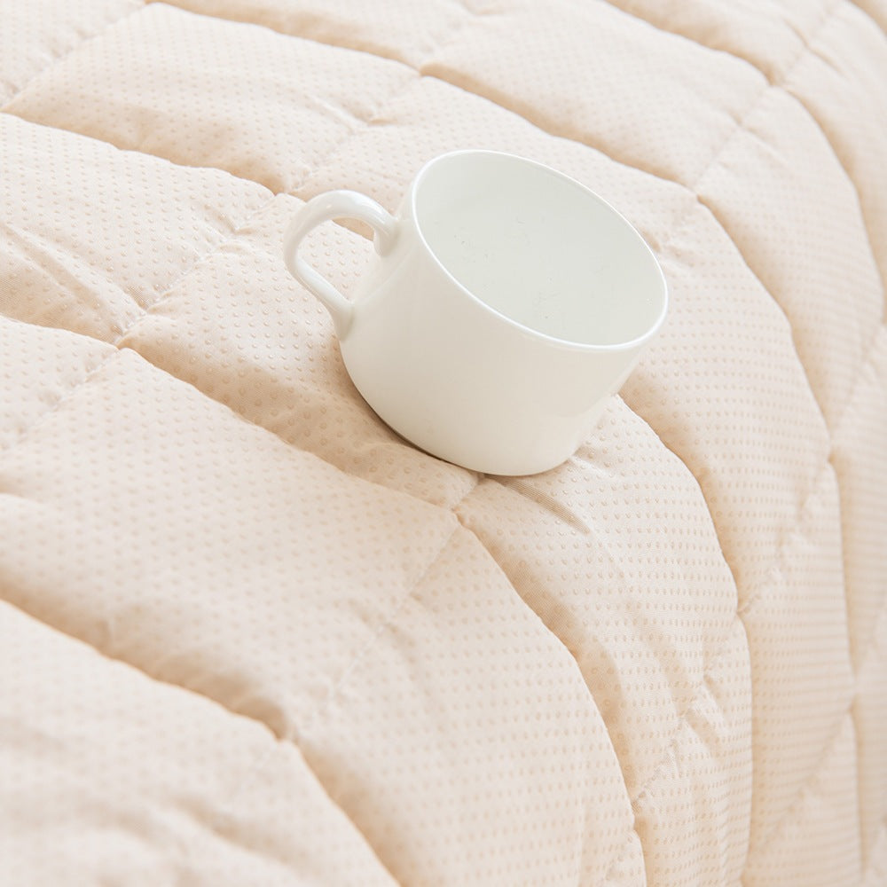 Quilted Fleece Sofa Mat - Plush & Soft Cover