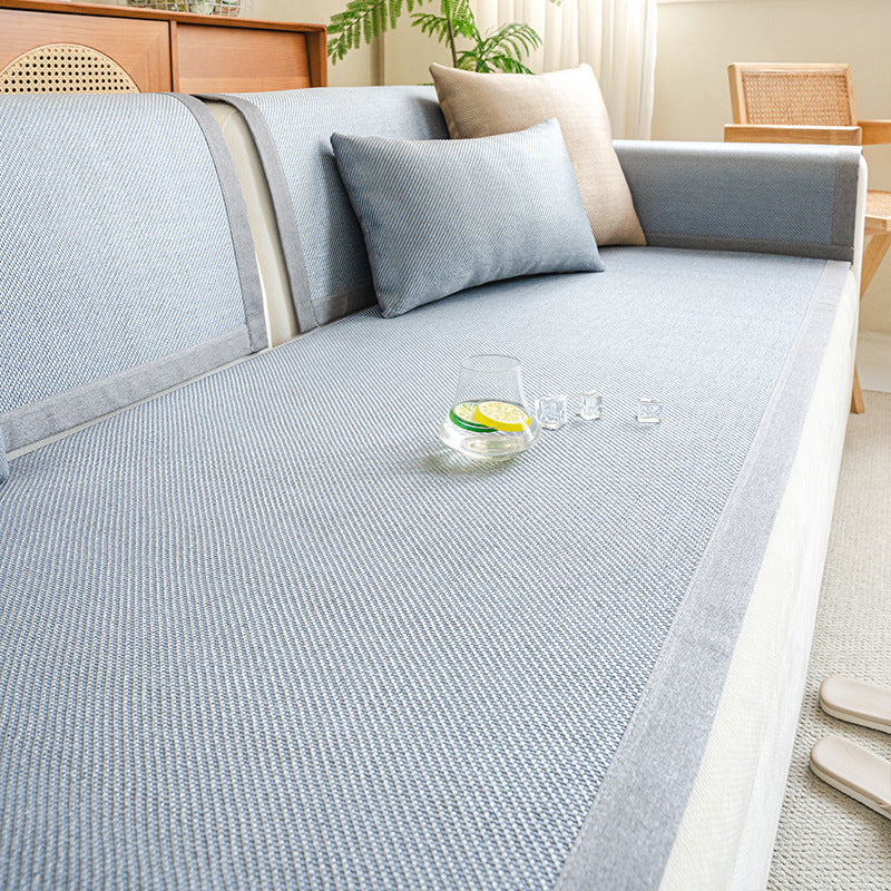 Rattan Woven Sofa Cover - Textured Seat Pad